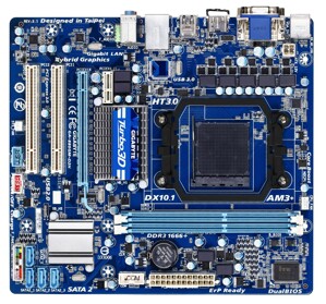 Bo mạch chủ - Mainboard Gigabyte GA-880GM-D2H (rev 3.1) - Socket AM3 , AMD 880G/SB710, 2 x DIMM, Max 8GB, DDR3