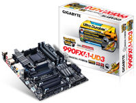 Bo mạch chủ - Mainboard Gigabyte GA-990FXA-UD3 - Socket AM3, AMD 990FX/SB950, 4 x DIMM, Max 32GB, DDR3