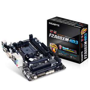 Bo mạch chủ - Mainboard Gigabyte GA-F2A88XM-HD3 (1.0) - Socket FM2, AMD A88X, 2 x DIMM, Max 64GB, DDR3