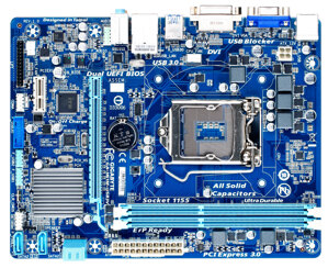 Bo mạch chủ - Mainboard Gigabyte GA-H61M-USB3V - Socket 1155, Intel H61, 2 x DIMM, Max 16GB, DDR3