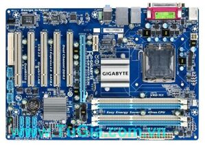 Bo mạch chủ - Mainboard Gigabyte GA P45T-ES3G - Socket 775, Intel P45/ICH10, 4 x DIMM, Max 16GB, DDR3