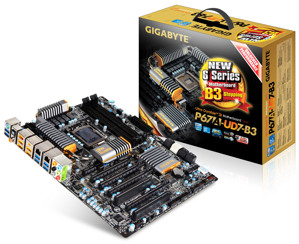 Bo mạch chủ - Mainboard Gigabyte GA-P67A-UD7-B3 - Socket 1155, Intel P67, 4 x DIMM, Max 32GB, DDR3