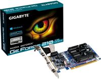 Card đồ họa (VGA Card) Gigabyte GV-N210D3-1GI - NVIDIA GeForce 210, 1GB RAM, GDDR3, 64 bit, PCI Express 2.0