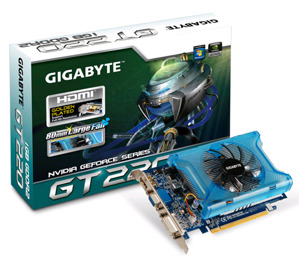 Card đồ họa (VGA Card) Gigabyte GV-N220D2-1GI - NVIDIA GeForce GT 220, 1GB, GDDR2, 128-bit, PCI Express 2.0