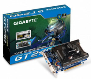 Card đồ họa (VGA Card) Gigabyte GV-N240D3 - NVIDIA GeForce GT240, GDDR3, 1GB, 128-bit, PCI Express 2.0