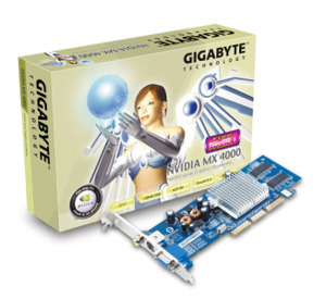 Card đồ họa (VGA Card) Gigabyte GV-N40128TE - NVIDIA GeForce MX 4000, DDR, 128MB, 64 bit, AGP 8x