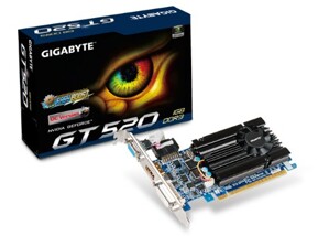 Card đồ họa (VGA Card) Gigabyte GV-N520OC-1GI - GeForce GTX 520, GDDR3, 1GB, 64bit, PCI-E 2.0