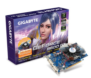 Card đồ họa (VGA Card) Gigabyte GV-NX86T256H-ZL - NVIDIA GeForce 8600 GT, GDDR3, 256MB, 128-bit, PCI Express x16