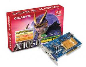 Card đồ họa (VGA Card) Gigabyte GV-R105256DP2-RH (ATI Radeon X1050, 256MB GDDR2, 128 bit, AGP 8X)