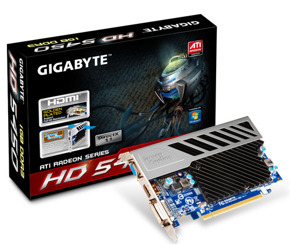 Card đồ họa (VGA Card) Gigabyte GV-R545SC-1GI - ATI Radeon HD 5450, 1GB, GDDR3, 64-bit, PCI Express 16x 2.1