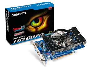 Card đồ họa (VGA Card) Gigabyte GV-R667OC-1GI - AMD Radeon HD 6670, GDDR3 1GB, 128 bit, PCI-E 2.0