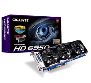 Card đồ họa (VGA Card) Gigabyte GV-R695OC-1GD - AMD Radeon HD 6950 GPU, GDDR5 1GB, 256 bit, PCI-E 2.1