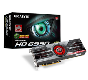 Card đồ họa (VGA Card) Gigabyte GV-R699D5-4GD-B - Radeon HD6990, GDDR5, 4GB, 256 bit, PCI-E 2.1