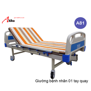 Giường bệnh nhân 1 tay quay Akiko A81