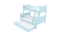 Giường Tầng Nanakids Màu Xanh Jayden Baby Blue