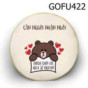 Gối tròn Cần người nhận nuôi - GOFU422