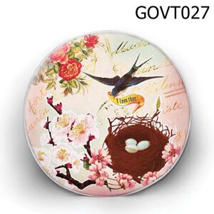 Gối tròn Chim én và hoa đào - GOVT027