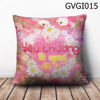 Gối tròn Chờ yêu thương về ngang đời ta - GVGI015