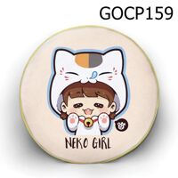 Gối tròn Cô bé mèo - GOCP159