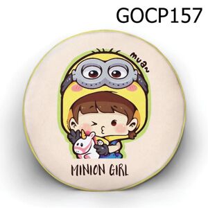 Gối tròn Cô bé minions - GOCP157