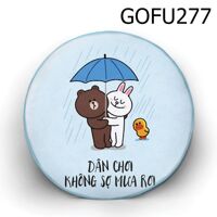 Gối tròn Dân chơi không sợ mưa rơi - GOFU277