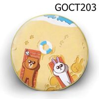 Gối tròn Gấu Thỏ tắm nắng - GOCT203