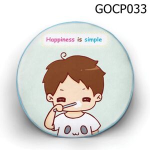 Gối tròn Happiness is simple - GOCP033