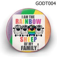 Gối tròn I'am the Rainbow Sheep - GODT004