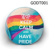 Gối tròn Keep Calm and Have Pride - GODT001