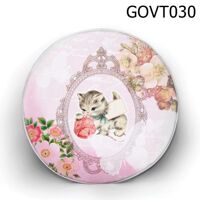 Gối tròn mèo và cuộn len - GOVT030