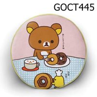 Gối tròn Rilakkuma ăn donut - GOCT445