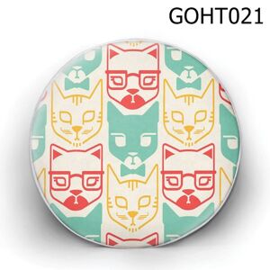 Gối tròn sọc hình mèo - GOHT021