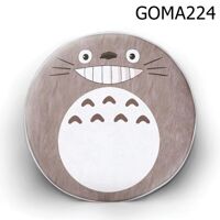 Gối tròn Totoro nâu mặt cười - GOMA224