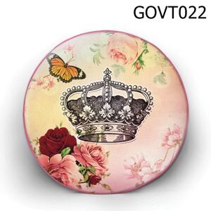 Gối tròn vương miện và bướm - GOVT022