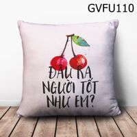 Gối vuông anh đào đâu ra người tốt như em - GVFU110