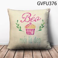 Gối vuông Béo mới là đẹp - GVFU376