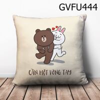 Gối vuông Cần một vòng tay - GVFU444