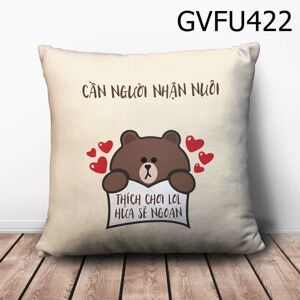 Gối vuông Cần người nhận nuôi - GVFU422