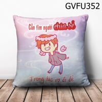 Gối vuông Cần tìm người chia sẻ - GVFU352