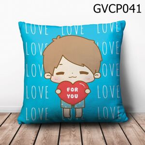 Gối vuông Cậu bé Love for you - GVCP041