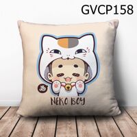 Gối vuông cậu bé mèo - GVCP158