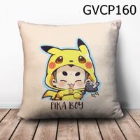 Gối vuông Cậu bé pikachu - GVCP160