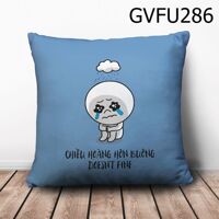 Gối vuông Chiều hoàng hôn buông - GVFU286