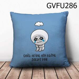 Gối vuông Chiều hoàng hôn buông - GVFU286