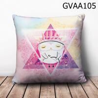 Gối vuông chim cú trắng thổ dân - GVAA105