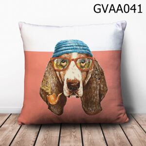 Gối vuông chó đội nón  - GVAA041