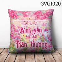 Gối vuông Chợt thấy bình yên quá đỗi thân thương - GVGI020