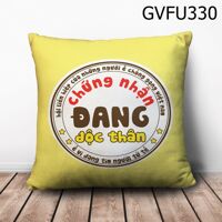 Gối vuông Chứng nhận đang độc thân - GVFU330