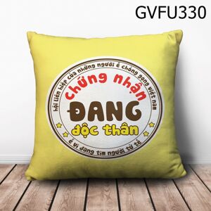 Gối vuông Chứng nhận đang độc thân - GVFU330