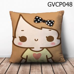 Gối vuông cô bé áo vàng - GVCP048